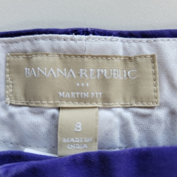 Banana Republic Purple Martin Fit Shorts Size 8 - Picture 4 of 10